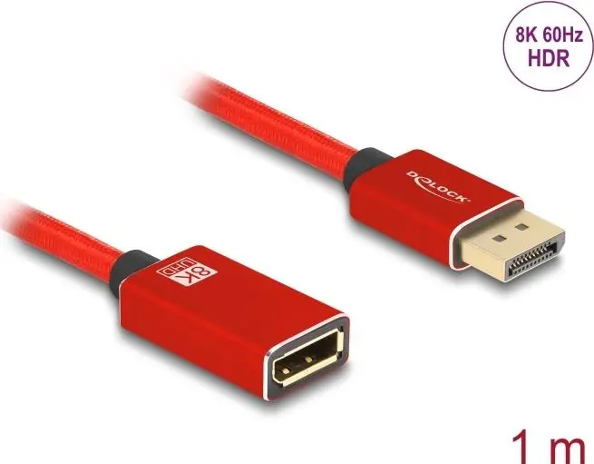 DeLOCK DisplayPort pagarināšanas kabelis 8K 60