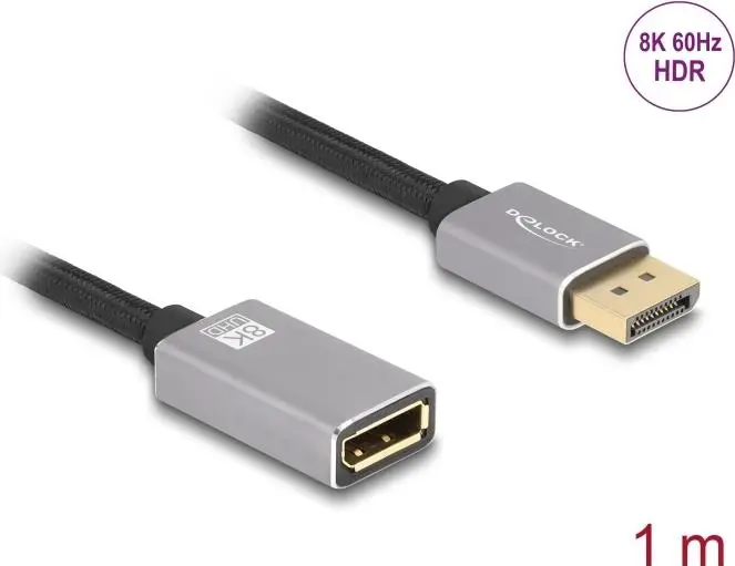 DeLOCK DisplayPort pagarināšanas kabelis 8K 60
