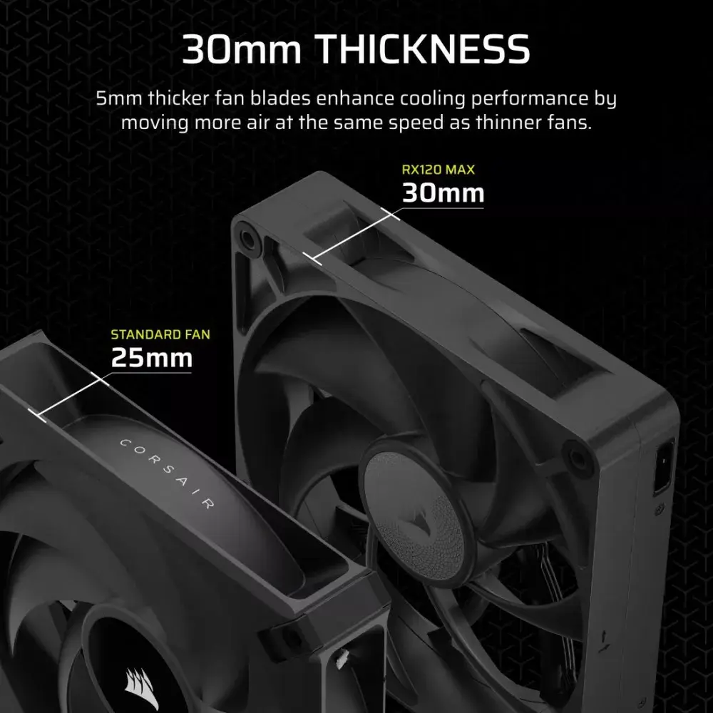 CORSAIR RX120 MAX 120mm iCUE LINK cooling fan Photo 3