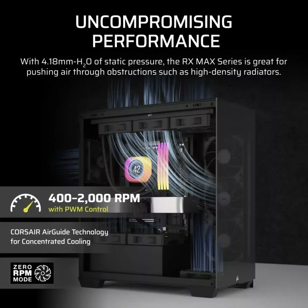 CORSAIR RX120 MAX 120mm iCUE LINK cooling fan Photo 4