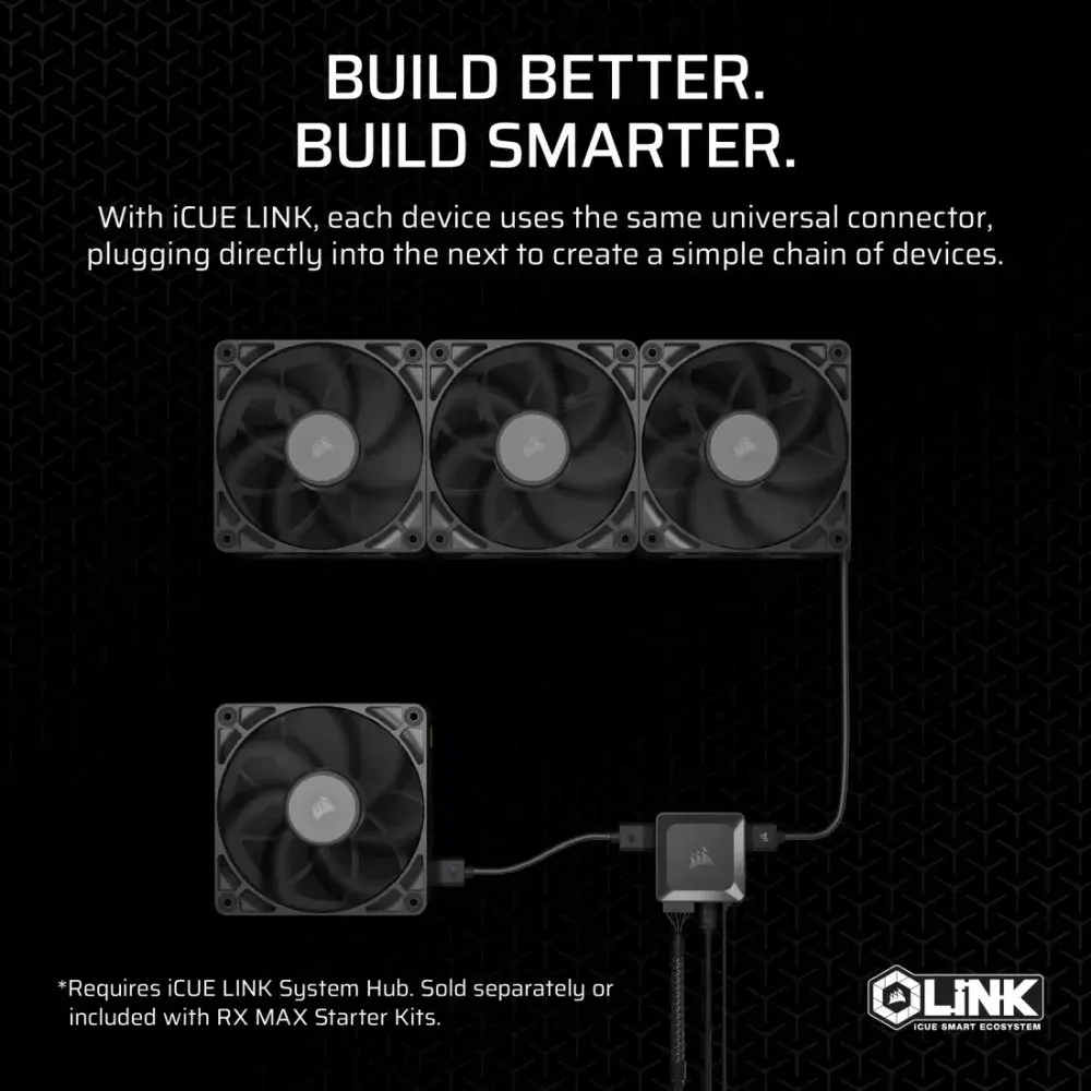 CORSAIR RX120 MAX 120mm iCUE LINK cooling fan Photo 5