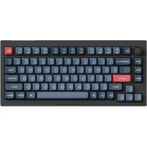 Mechanical keyboard Keychron V1 MAX 75% Brown Switch Black