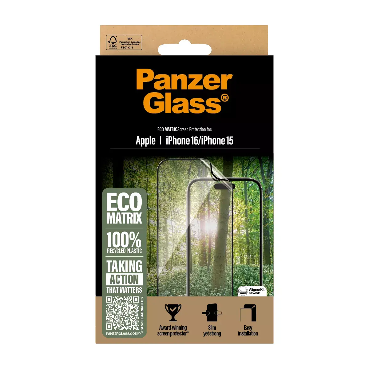 Защитное стекло PanzerGlass iPhone 16 15 Photo 3