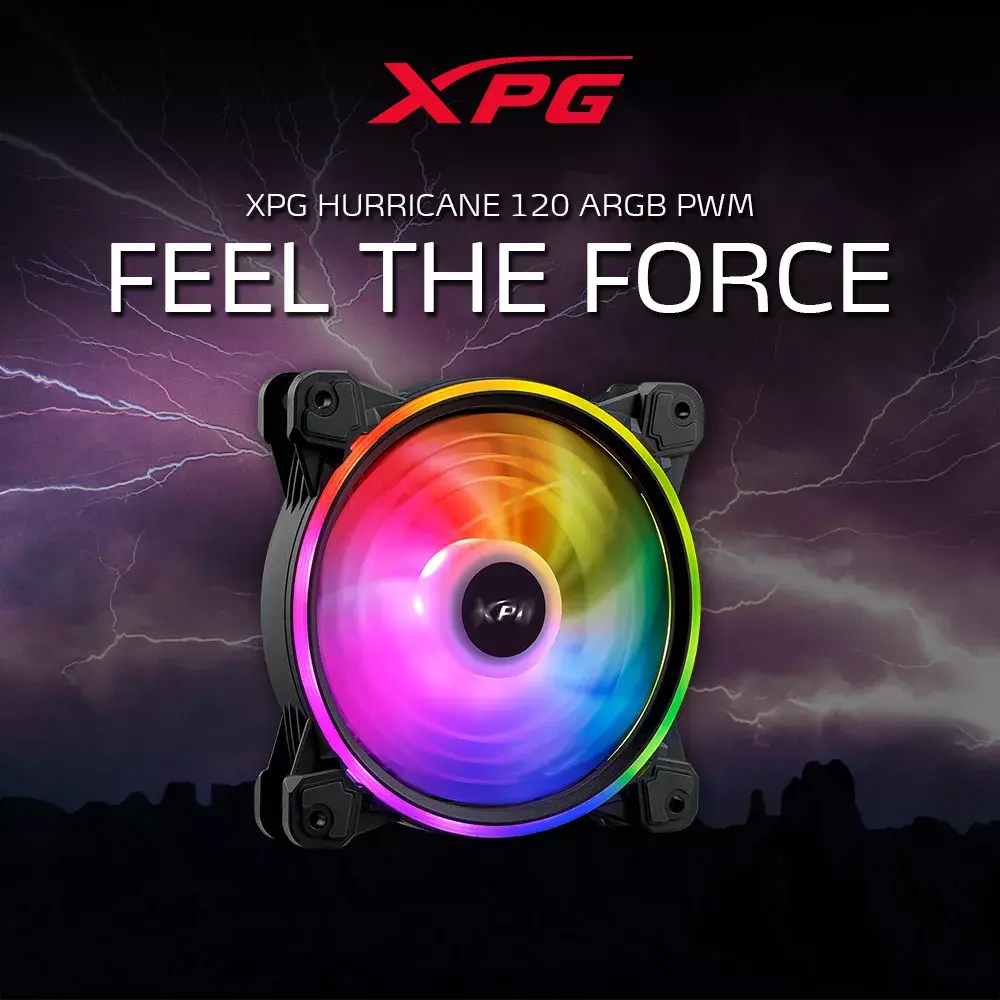 Вентилятор ADATA XPG HURRICANE 120 ARGB PWM Black Photo 5