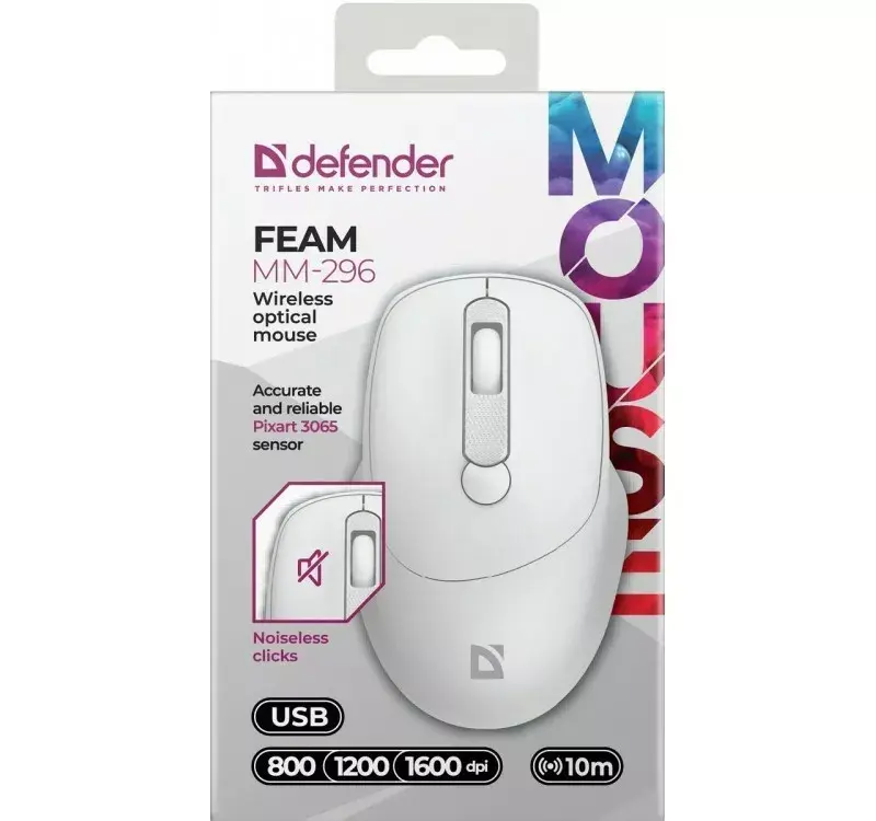 DEFENDER 52297 Silent Click wireless mouse Photo 3
