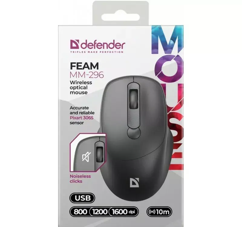 DEFENDER Silent Click C 52296 bezvadu pele Photo 3