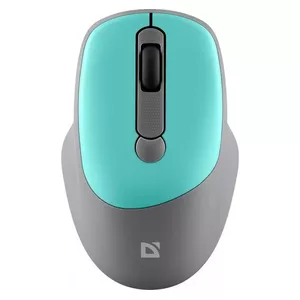 Wireless mouse DEFENDER Silent Click C Mint 52294 — ambidextrous, 1600 DPI, 2.4 GHz nano USB