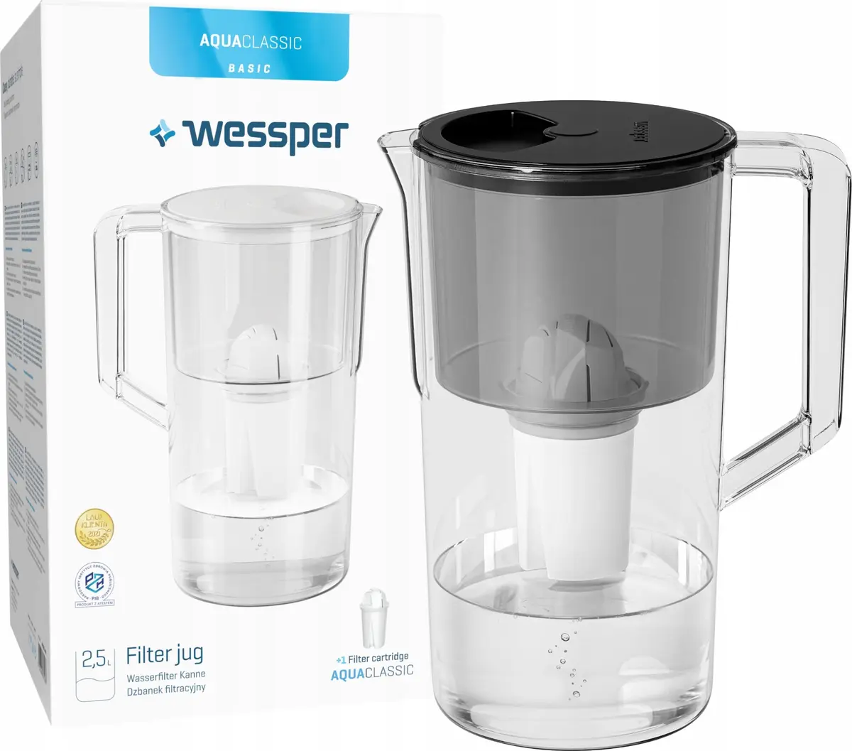 Filtrēšanas krūka wessper AquaClassic Basic 2