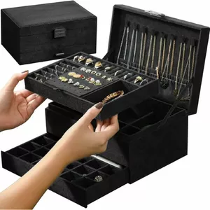 Шкатулка для украшений Soulima 22262 — компактный дизайн, прочный материал