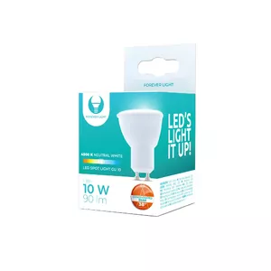 LED spuldze GU10 1W 230V 4500K 90lm 38° mūžīgā gaisma