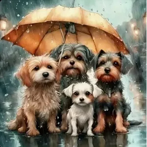 Diamond Mosaic Norimpex Dog Family NO-2000925 Craft Kit