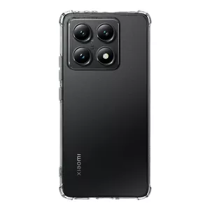Protective TPU phone case Tactical for Xiaomi 14T — transparent, slim shock-absorbing cover