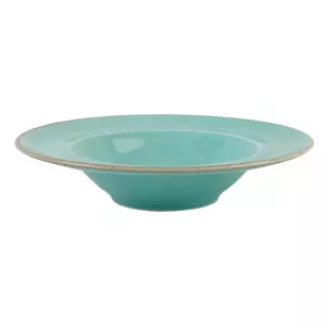 Паста-тарелка из фарфора Porland SEASONS TURQUOISE 31 см, пригодна для духовки и СВЧ, можно мыть в посудомоечной машине