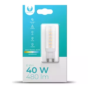 LED spuldze G9 6W 230V 4500K 480lm Forever Light