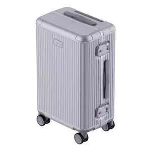 Xiaomi Aluminum Frame Luggage Čemodāns Cietā aizsargķivere Sudrabs Polikarbonāts (PC), Poliesters