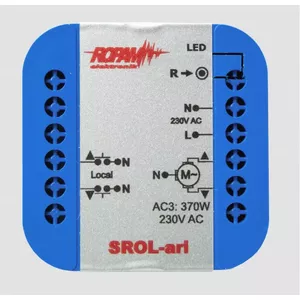 Wireless Roller Shutter Controller Rose&Tulipani ROPAM SROL-ari 230VAC IP64