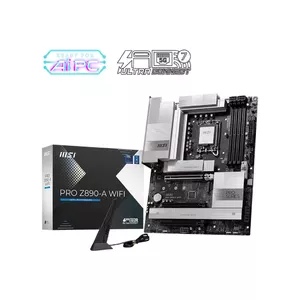 Motherboard MSI PRO Z890-A WIFI Intel Z890 LGA 1851 ATX DDR5, 4 DIMM, 256GB, Wi‑Fi 7, 5Gb Ethernet