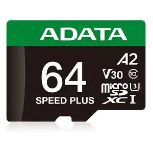 MicroSDXC Card ADATA Speed Plus 64GB UHS Class 3 Model UD64GUI3V30A2SP-RA1