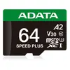 Флеш-карта MicroSDXC ADATA Speed Plus 64GB UD64GUI3V30A2SP-RA1 Photo 2