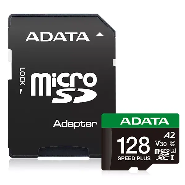 MicroSDXC ADATA Speed Plus 128GB UD128GUI3V30A2SP-RA1 Photo 2