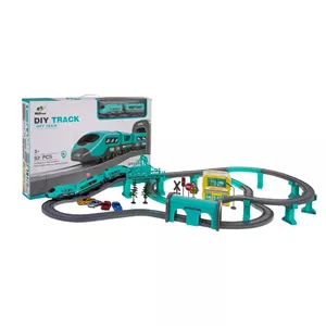 Train station accessories set RoGer RO-AU6884AB — 92 pieces, model RO-AU6884AB