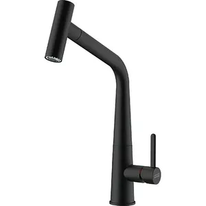 Kitchen sink faucet Franke 115.0625.190 — single‑hole pull‑out mixer, matte black