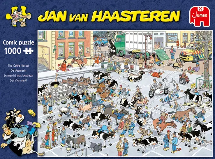 Jigsaw Puzzle Jan van Haasteren The Cattle Market Photo 6
