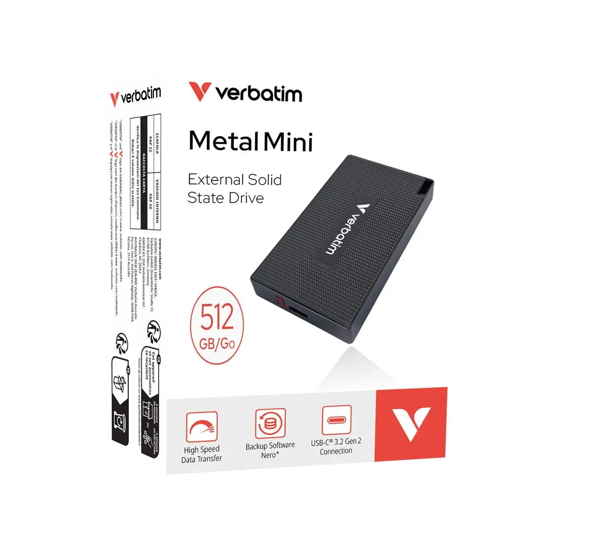 SSD Verbatim 512 GB Metal Mini Photo 9