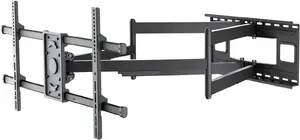 Goobay 71197 TV Sienas Stiprinājums melns 43" līdz 90" ekrāniem, Maks. 80 kg, VESA līdz 800x400 mm, Pilnībā regulējams, Grozāms, Noliecams