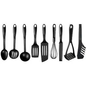 Tefal K001S9 frying pan set, 9 pcs, black, heat-resistant up to 220 °C, made in Portugal