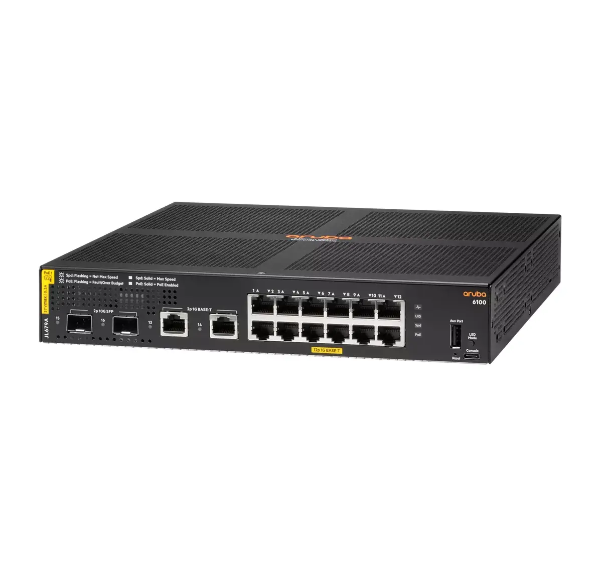 Pārvaldāms slēdzis HPE Aruba Networking Aruba 6100 12G Class4 PoE Photo 2