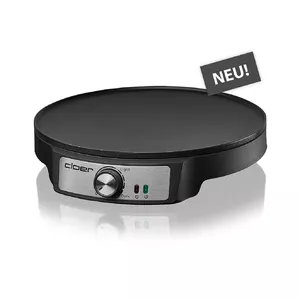 Cloer 6620 Crepe Maker 1200 W Black Stainless Steel