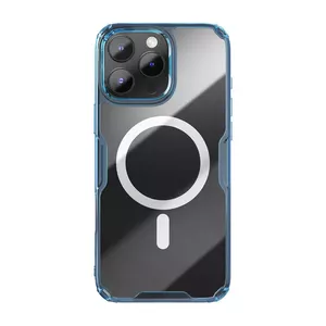 TPU Case Nillkin Nature for iPhone 16 Plus — Magnetic, Blue, slim protective cover