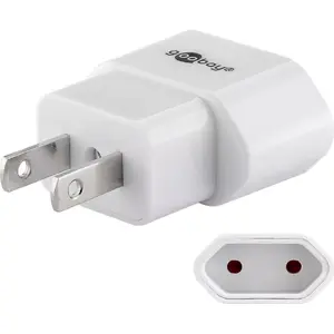 Goobay 45345 power plug adapter Type A Type C Europlug White 10 A