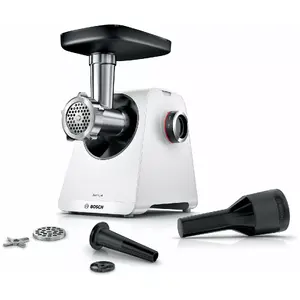 Meat grinder Bosch Serie 4 MFWS420W 1300 W, 2 speeds, reverse, white