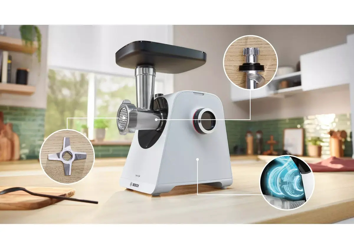 Gaļas maļamais Bosch Serie 4 MFWS420W Photo 2