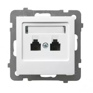 Розетка Ospel GPT-2GR/m/00 Белая