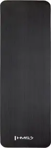 Yoga mat HMS YM07, 183 x 61 cm, black — exercise mat for yoga and stretching