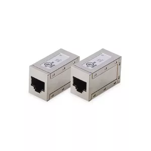 Digitus CAT 6 modular couplers shielded 2 pieces RJ-45 Gold contacts Silver