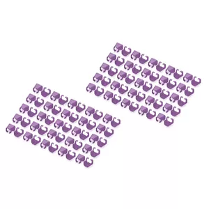 Цветовой кодирующий клип Digitus Color clips for Patch cable A-CC-VI PVC Фиолетовый