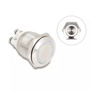 Push-button panel DeLOCK 20977 Silver 230V 3A