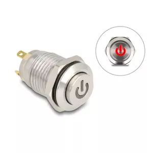 Push-button panel DeLOCK 20981 Silver 230V 3A