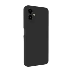 Protective soft-touch silicone case for Samsung Galaxy A06 5G — Evelatus, black