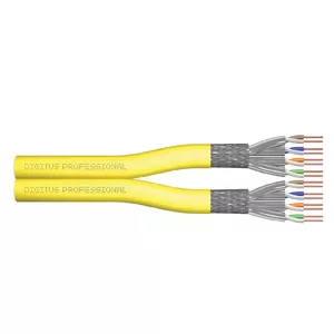 Network Cable Digitus CAT 7A S/FTP Duplex 500m Yellow