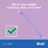 USB C kabelis CLUB3D CAC-3004 Photo 3