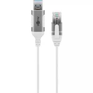 Goobay 74379 Cable Gender Changer USB 3.0 Type A RJ45 2m White
