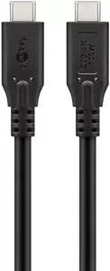 USB кабель Goobay 74196 USB4 Gen 2x2 1.5м USB C черный