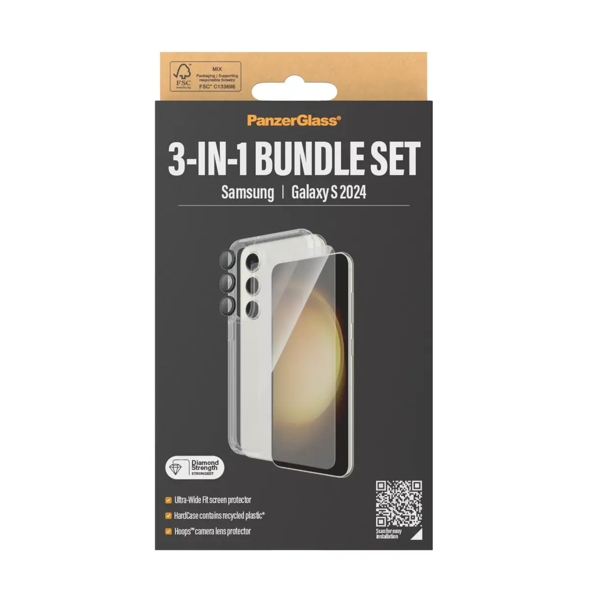 PanzerGlass 3-in-1 Pack Samsung Galaxy S24 Photo 5