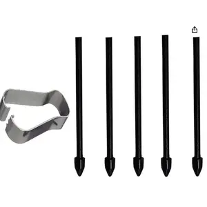 Replacement S Pen Tip Set, Samsung GH81-19573A, Black, Pack of 5