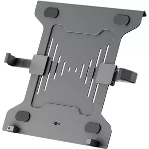 Laptop mount WENTRONIC 70817 — Black, compatible with monitor arm, tray-style laptop holder